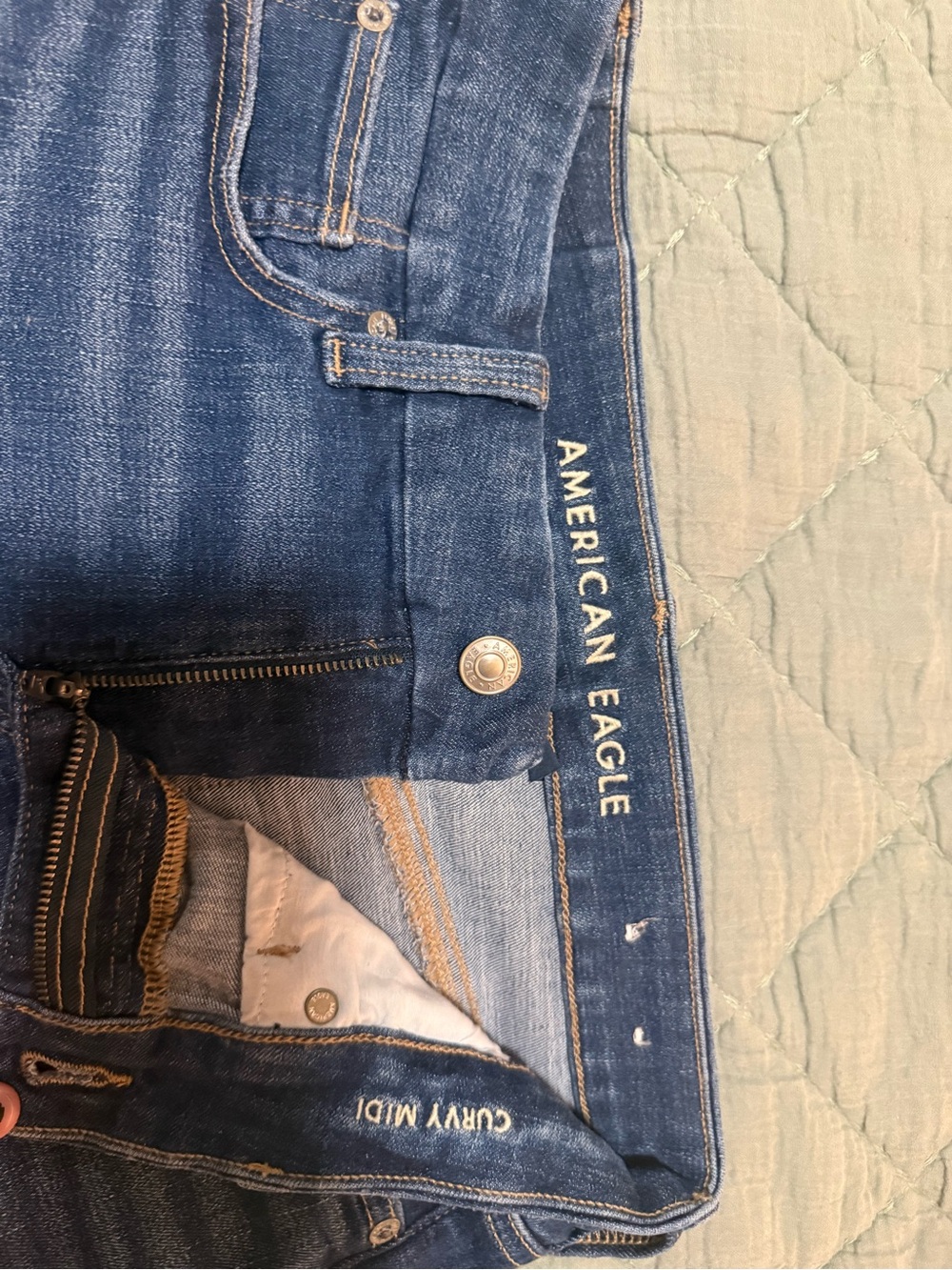 American Eagle Curvy Midi Shorts